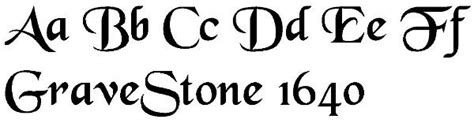 Fonts | Gravestones