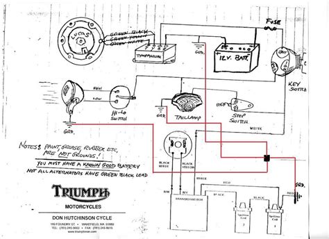 1970 Motorcycle Diagram