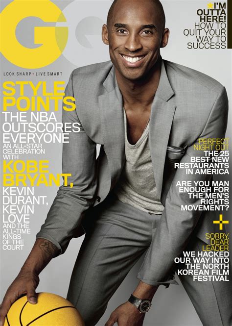 Kobe Bryant Embraces Shades of Grey: Bryant Wears Grey Suit for GQ ...