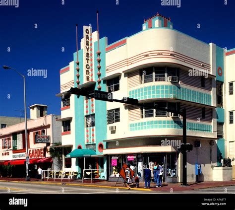 Miami Beach Art Deco historic district Florida USA Stock Photo - Alamy