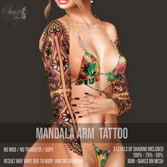 Second Life Marketplace - ::Amore:: Tattoos Mandala Arm Tattoo