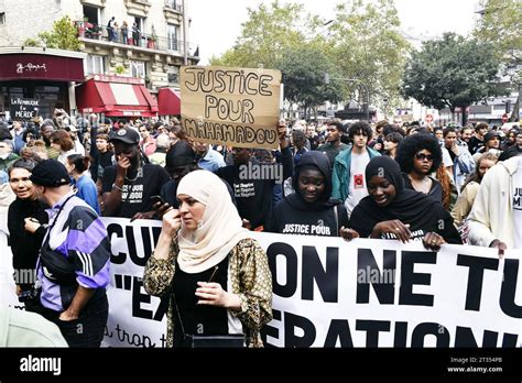 Protest against Police Violences in Paris - September 23th 2023 Stock ...