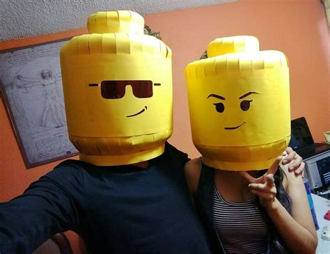 Lego Man Head Mask | Lego man, Lego, Head mask