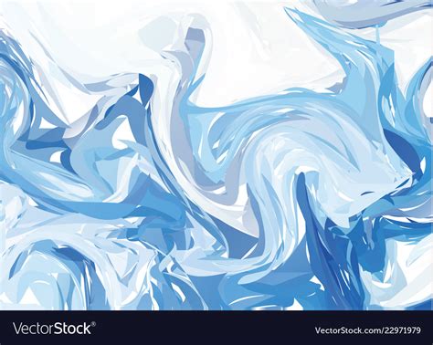 White blue marble abstract background liquid Vector Image