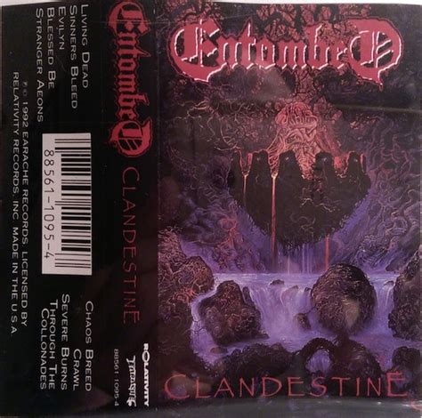 Entombed - Clandestine (1992, Cassette) | Discogs