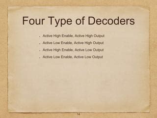 DLD Lecture No 22 Decoder Circuit and Types of Decoder.pptx