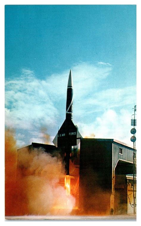 US Air Force CIM-10 Bomarc Interceptor Missile Launch Cape Canaveral FL Postcard | Topics ...