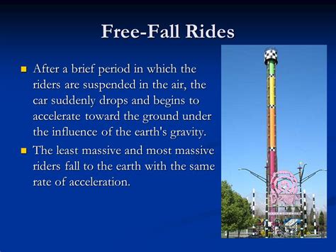 Free Fall Ride Physics