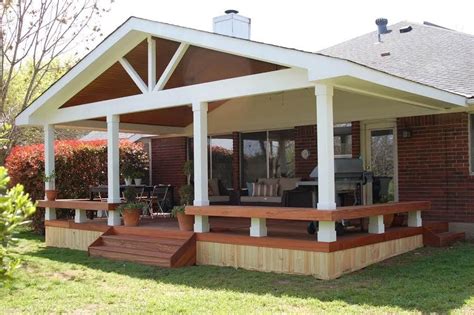 open truss covered deck | Covered patio design, Patio design, Backyard patio