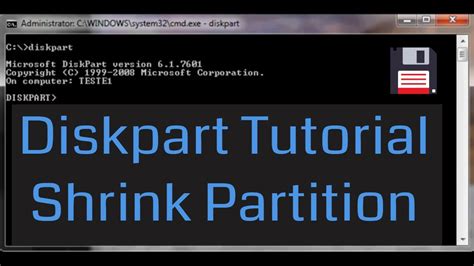 Diskpart Shrink Partition - YouTube