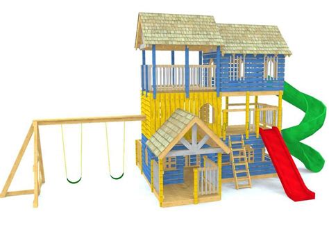 Alpine Backyard Playground Plan | Playset plans, Backyard playset ...