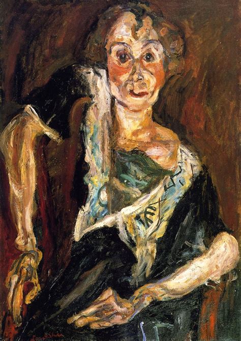 chaïm soutine(1894-1943), the old actress, c. 1922. oil on canvas, 92.1 ...