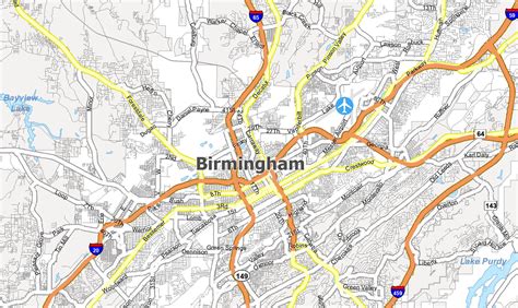 Birmingham Map, Alabama - GIS Geography