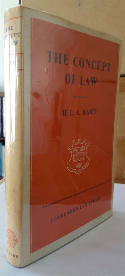 The Concept of Law. (FIRST EDITION.) by HART, H. L. A. [Herbert Lionel Adolphus] (1907-1992 ...