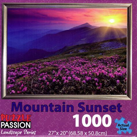 Mountain Sunset, 1000 Pieces, Puzzle Passion | Serious Puzzles