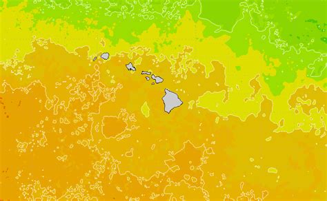 Big Island Hawaii Regional Sea Surface Temperature Chart | SURFLINE.COM