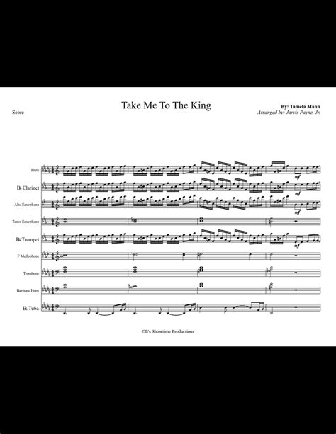 Take Me To The King sheet music for Flute, Clarinet, Alto Saxophone, Tenor Saxophone download ...