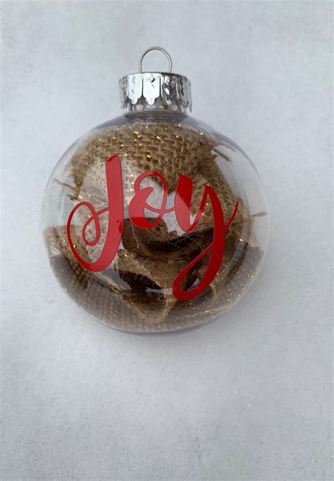 Cricut Christmas Joy Ornament | Christmas bulbs, Christmas joy, Christmas ornaments