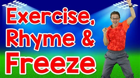 Exercise, Rhyme and Freeze | Rhyming Words for Kids | Exercise Song | Jack Hartmann - YouTube