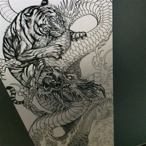 15+ Best Tiger And Dragon Tattoo Designs and Ideas | PetPress | Tiger ...