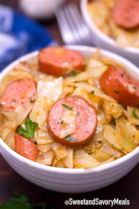 Fried Cabbage and Sausage [Video] - Sweet and Savory Meals