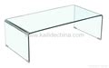 Bent Glass coffee Table for Glass Furniture - F-006K - Kailide (China ...