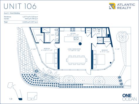 Ocean One Floor Plan - floorplans.click