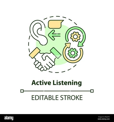 Active listening concept icon Stock Vector Image & Art - Alamy