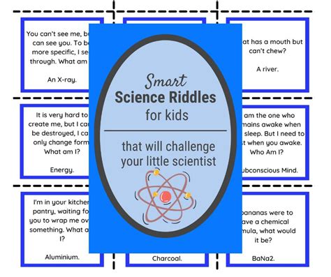 27 Science Riddles with Answers for Kids (FREE PDF)