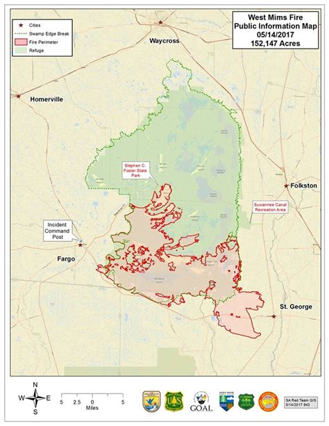 26 Okefenokee Swamp Fire Map - Maps Database Source