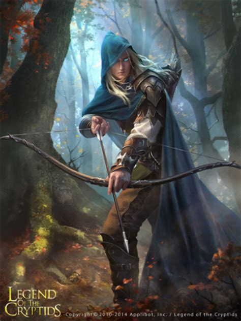 an image of a woman with a bow and arrow in the woods