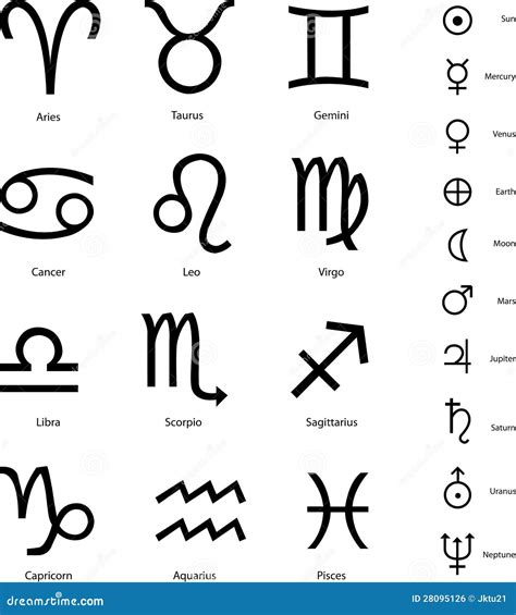 Zodiac Signs Royalty Free Stock Image - Image: 28095126