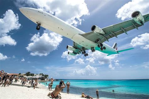 Plane-spotting for thrill-seekers at Maho Beach in Sint Maarten