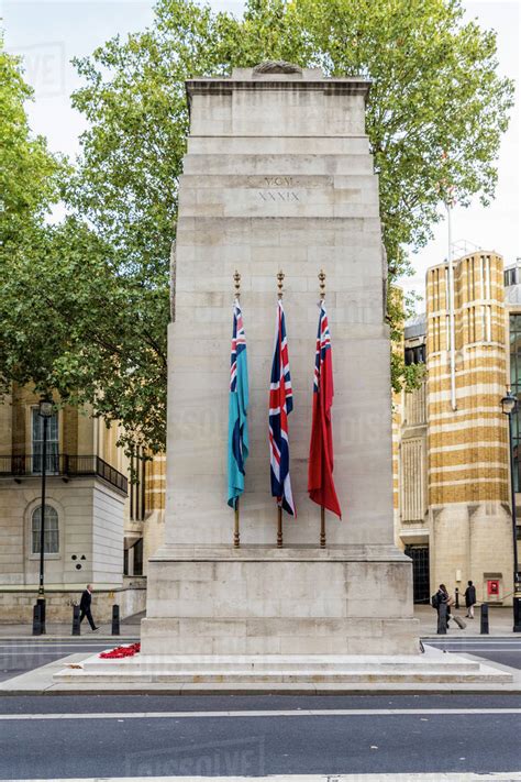 The Cenotaph War Memorial in Whitehall, Westminster, London, England, United Kingdom, Europe ...