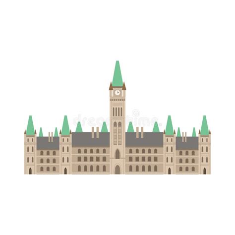 Canadian Parliament Building Stock Vector - Illustration of government, famous: 16085150