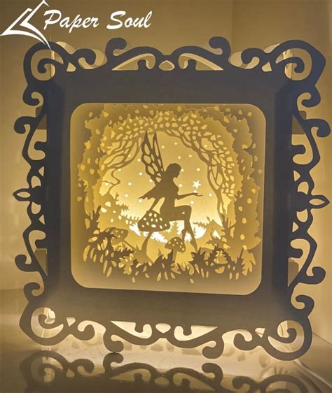 Fairy shadow box SVG files for Cricut - Paper Soul Craft