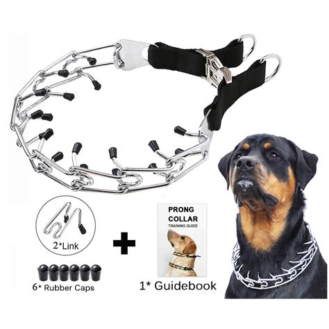 LELINTA Dog Pinch Training Collar, Dog Training Stainless Steel Choke ...