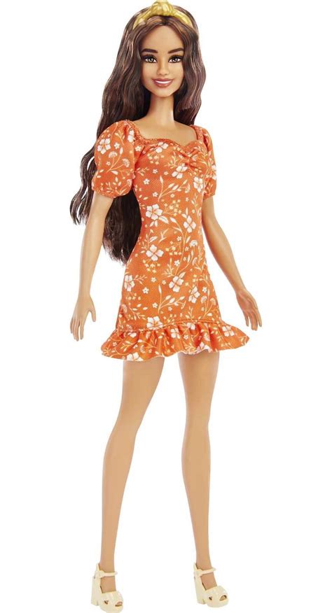 Barbie Fashionistas Doll #177 With Long Black Hair Color Block Floral ...