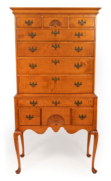 Lot - ELDRED WHEELER TWO-PART FLAT-TOP HIGHBOY Massachusetts, 20th ...