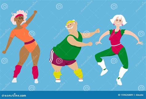 Senior aerobics group editorial stock image. Illustration of person - 159626889