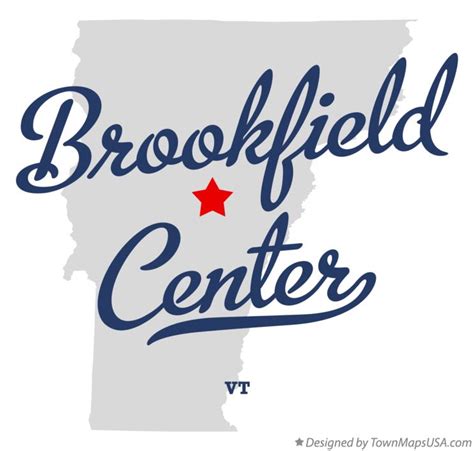 Map of Brookfield Center, VT, Vermont