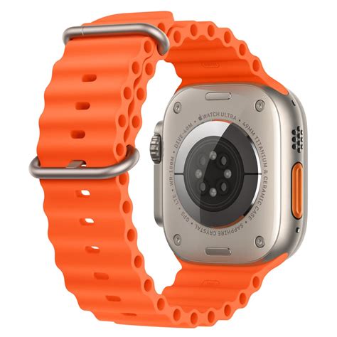 Apple Watch Ultra 2 49mm Titanium Case GPS + Cellular Ocean Band (Orange) - JB Hi-Fi