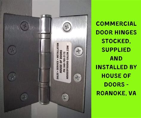 Commercial door hinges | Door hinges, House doors, Installation