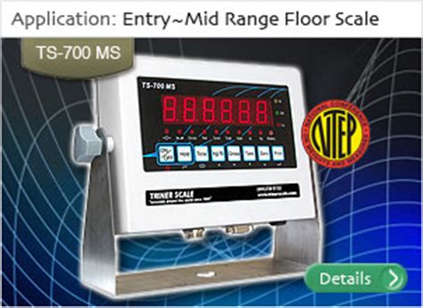 NTEP Certified Floor Scales, Stainless Steel Floor Scales, 1,000 lb Floor Scale, 2,500 lb Floor ...