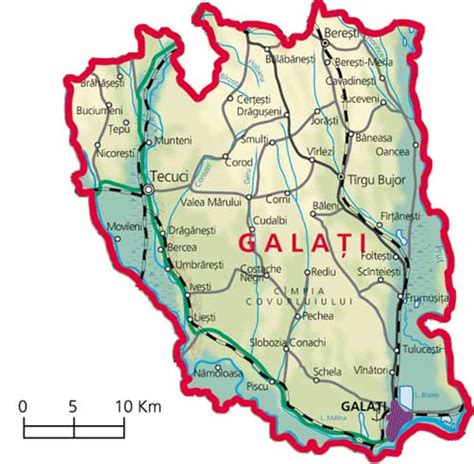 Galati Map - Romania