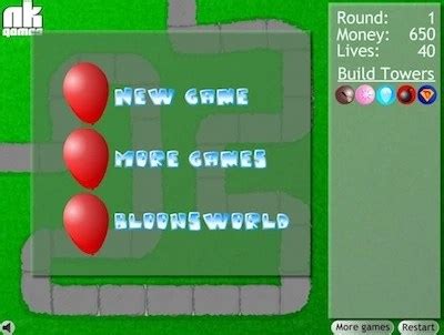 Bloons Tower Defense 1 - Cool Math Games for Kids