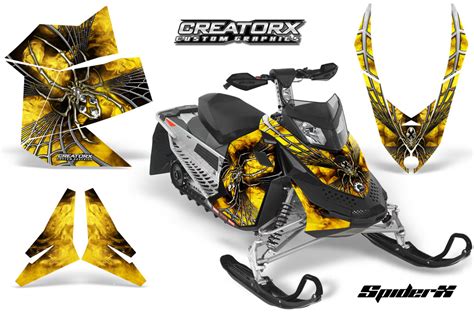 SKI-DOO REV XP SNOWMOBILE SLED GRAPHICS KIT WRAP DECALS CREATORX SPIDERX SXYBB | eBay