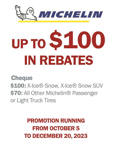 Michelin Fall 2023 Rebate - SWC Automotive