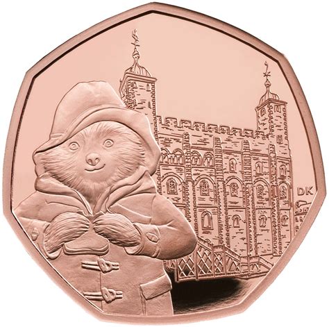 Fifty Pence 2019 Paddington Bear at the Tower, Coin from United Kingdom ...