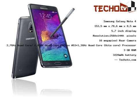 Samsung Galaxy Note 4 phone Full Specifications, Price in India, Reviews